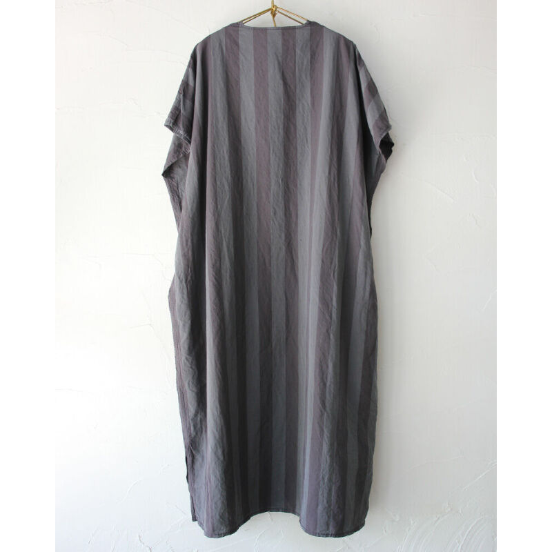 ホームスパン homspun ゆったり　リネン100% ロングワンピース 半袖 hs201-1372-m-03-pl.jpg