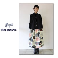 **再入荷**Tigre Brocante ティグルブロカンテx石北有美　HASUツイルポケットフィセルスカート　#ナチュラル、ブルー　【送料無料】