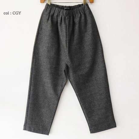 **サイズ欠け分再入荷**TRAVAIL MANUEL トラバイユマニュアル　杢グレンチェックポーラパンツ　#MGY,CGY,NVY