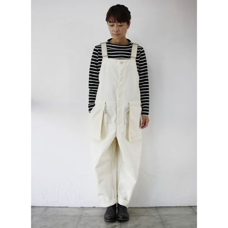 ASEEDONCLOUD アシードンクラウド　Hyouryushi tricotine Shared work wader　#off white　【送料無料】