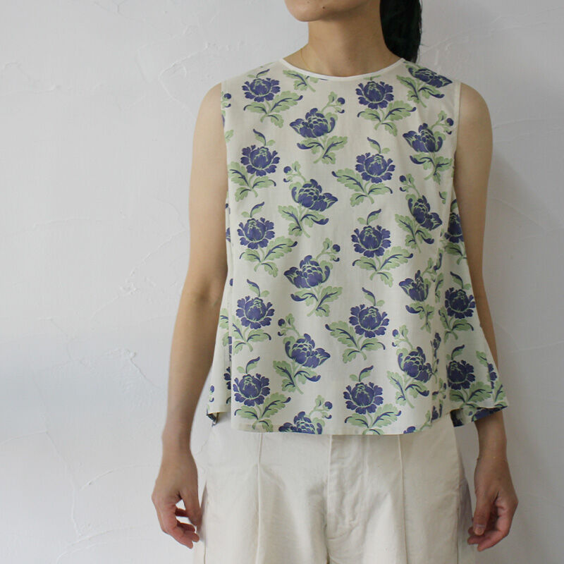 SUSURI ススリ リネン 花柄 レヴーズブラウス SUSURI SHIRTS&BLOUSES 通販 - ススリのシャツ、ブラウスならefu2
