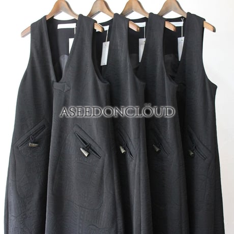 ASEEDONCLOUD アシードンクラウド Forest quilt Forest king dress フォレストキルトワンピース #ブルー、ブラック　【送料無料】