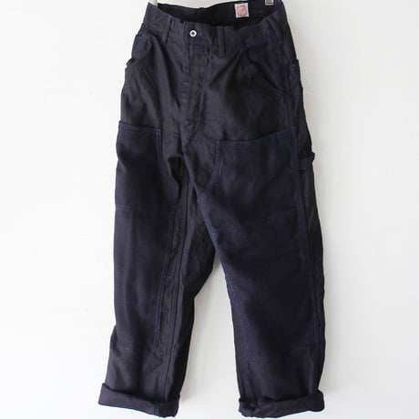 FUNSET OF ART ファンセットオブアート　インディゴキャンバスダブルニーパンツ　#インディゴ