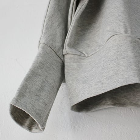 **再入荷** Linenya リネンヤ　コットンライトスウェットドルマンパーカー　#TOPグレー