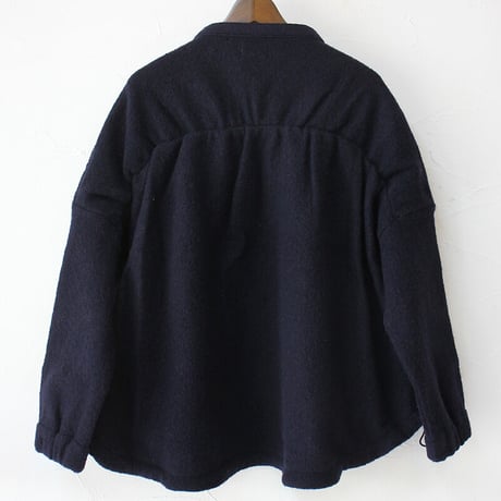maomade マオメイド　圧縮ウール バックギャザー ジャケット　#ネイビー、ブラック