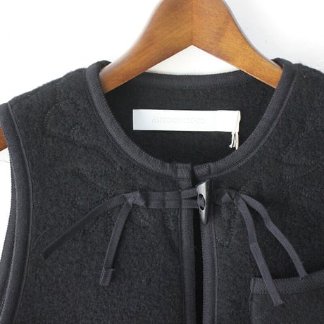 ASEEDONCLOUD アシードンクラウド　Kigansai wool fleece vest #black 【送料無料】