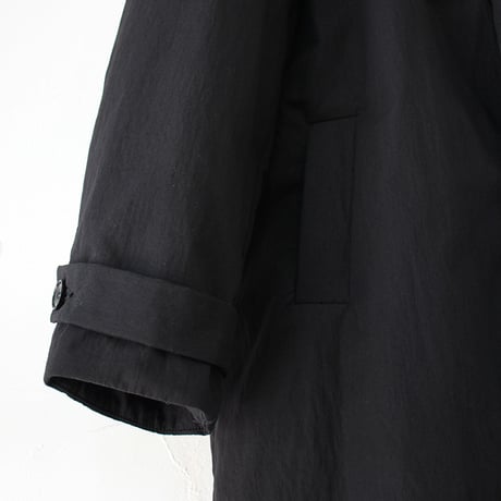 CAERULA PER LIGHTS カエルラ　C/Nウェザー中綿コート　#ブラック、ベージュ