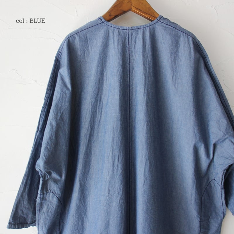 再入荷** homspun ホームスパン ライトオンスシャンブレープルオーバー