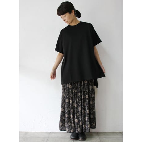TRAVAIL MANUEL トラバイユマニュアル　フェア天竺ルークTシャツ　#ホワイト、ブラック