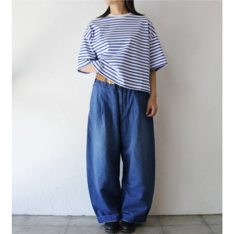 atelier naruse アトリエナルセ　コットンボーダーカットソー（半袖）｜cotton border cut&sewn（short sleeves）