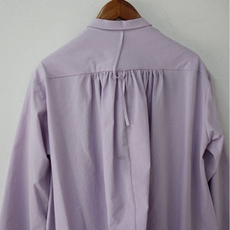 SUSURI ススリ　ヘムレンシャツワンピース  #jacaranda purple , predawn blue 【送料無料】