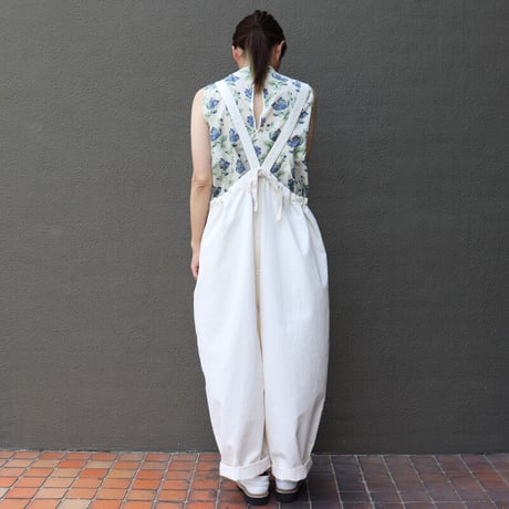 Brocante ブロカント　20sミニヘリンボンバンドルサロペット　#アイボリー、モカブラウン、ブラスト、ブラック
