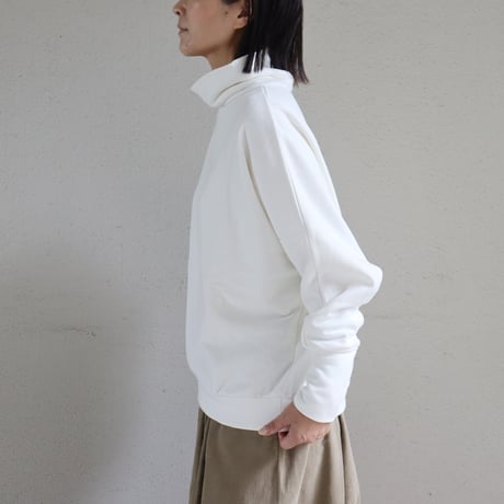 **またまたまた再入荷** LinenYa リネンヤ　コットン裏毛ハイネックプルオーバー