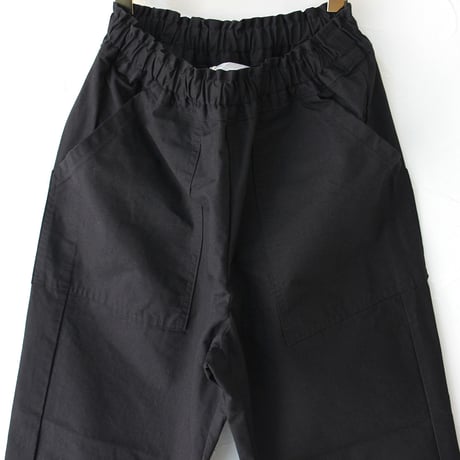 homspun ホームスパン　リップストップウエストギャザーパンツ　#オリーブ、ブラック