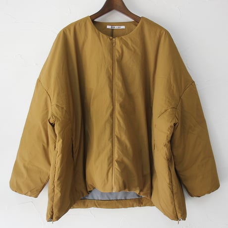 **またまたまた再入荷** LILOU + LILY リルアンドリリー　NO COLLAR DAWN JAKET　ノーカラーダウンジャケット　#ブラック、モカブラウン