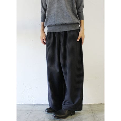 TRAVAIL MANUEL トラバイユマニュアル　T/Rトロレイバーパンツ　#グレー、ブラック、ネイビーストライプ　【送料無料】