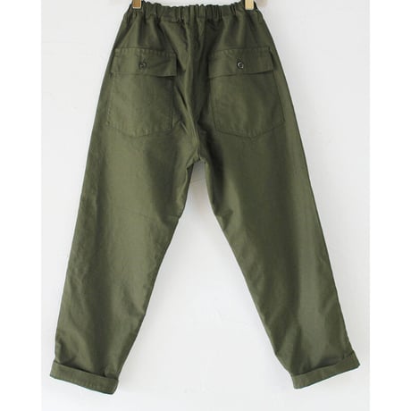 TRAVAIL MANUEL トラバイユマニュアル　バックサテンファティーグパンツ　#オリーブ、カーキ、ブラック　【送料無料】