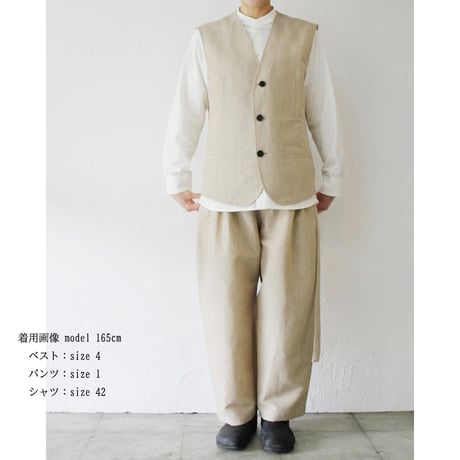 SUSURI ススリ　コネマラパンツ　#beige 【送料無料】