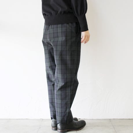 TRAVAIL MANUEL トラバイユマニュアル　T/Cチェックノームパンツ　#ブラックウォッチ