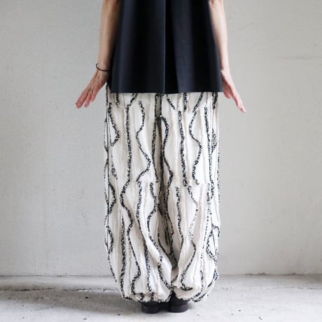ASEEDONCLOUD アシードンクラウド　Festival cloth Kafusho trousers ＃off white　【送料無料】