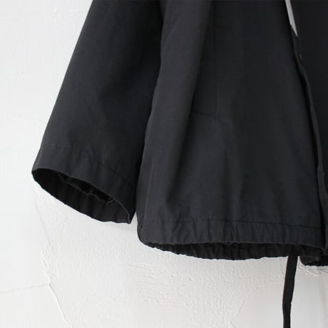 **再入荷** TRAVAIL MANUEL トラバイユマニュアル　T/Cバイオウェザーノーカラーブルゾン　#ブラック、カーキ