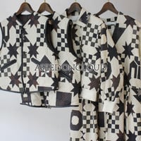 ASEEDONCLOUD アシードンクラウド　Map quilt print P.E Blouson #off white 【送料無料】