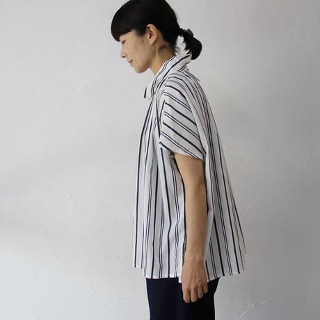 ARTE POVERA アルテポーヴェラ　C/Siストライプバルーンシャツ　#ホワイト、ネイビー　【送料無料】