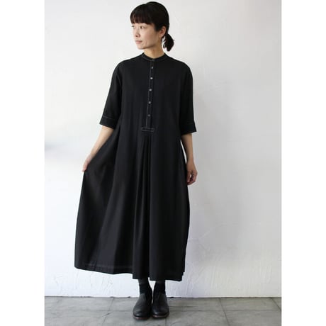 SUSURI ススリ　ポートタックドレス　#black 【送料無料】