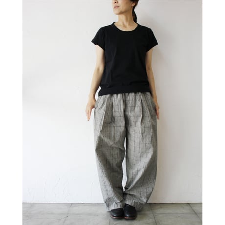 **2025春夏分到着**homspun ホームスパン　30/1天竺フレンチTシャツ　#サラシ、サックス、ダークグリーン、ブラック