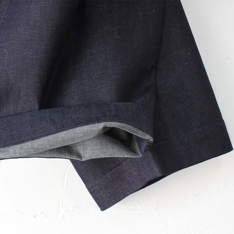 **再入荷**ASEEDONCLOUD HandWerker 綿麻デニムHWワイドトラウザー　♯インディゴ　【送料無料】