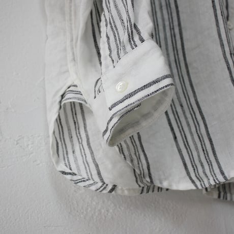 ARTE POVERA アルテポーヴェラ　ヨーロピアンリネンストライプスタンドシャツ