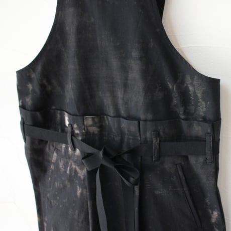 ASEEDONCLOUD アシードンクラウド　Fog forest denim Sankayo apron dress #black