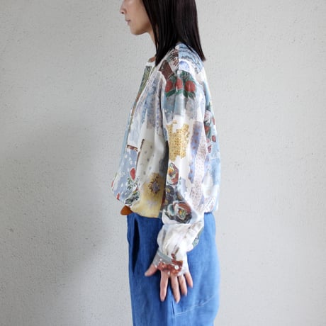 ASEEDONCLOUD アシードンクラウド　Travel memories print Kafusho shirt #マルチ　【送料無料】