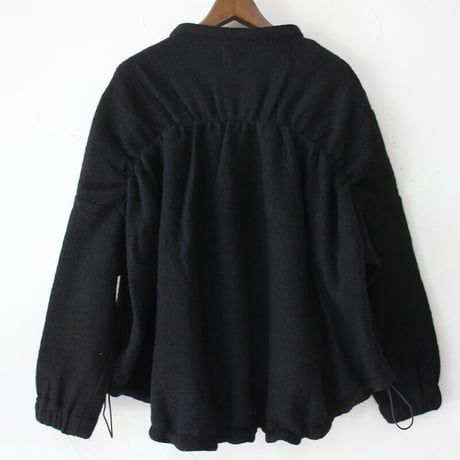 maomade マオメイド　圧縮ウール バックギャザー ジャケット　#ネイビー、ブラック