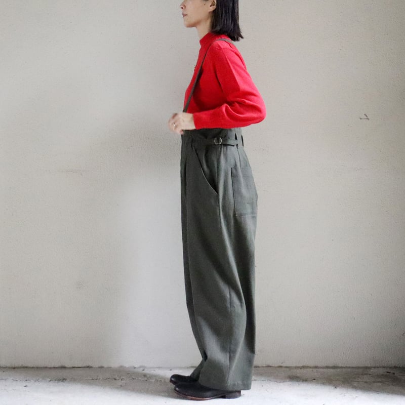 atelier naruse アトリエナルセ カツラギコットンリネンサスペンダー