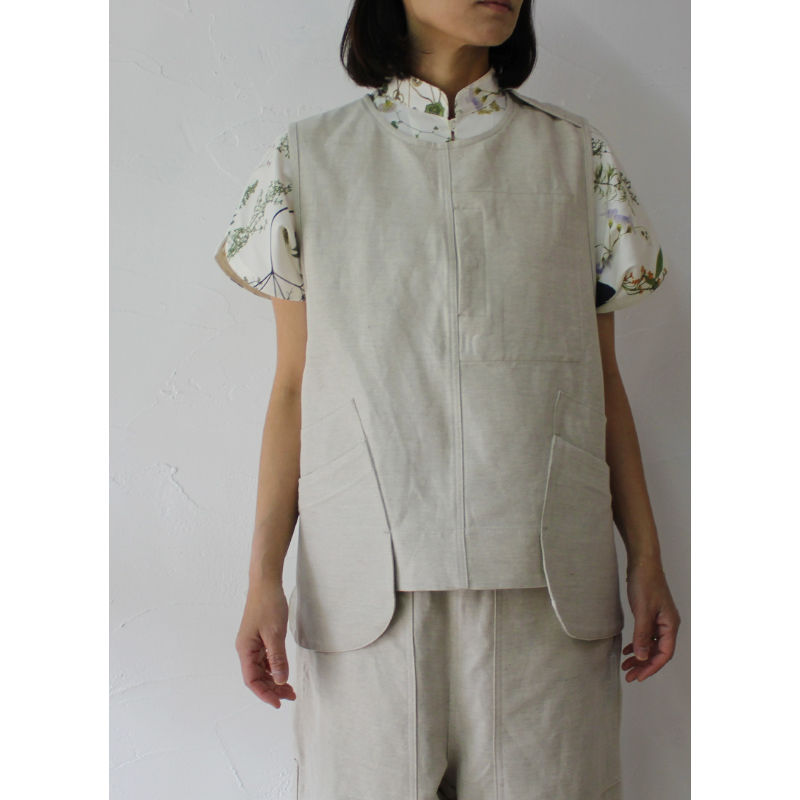ASEEDONCLOUD アシードンクラウド cloud seeding vest #生成り ASEEDONCLOUD アシードンクラウド cloud seeding vest #生成り