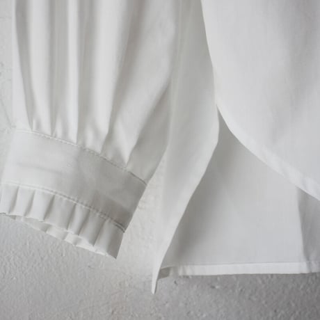 **再入荷** amne アンヌ　BROAD frilled blouse ブロードフリルブラウス【送料無料】