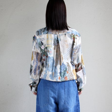ASEEDONCLOUD アシードンクラウド　Travel memories print Kafusho shirt #マルチ　【送料無料】