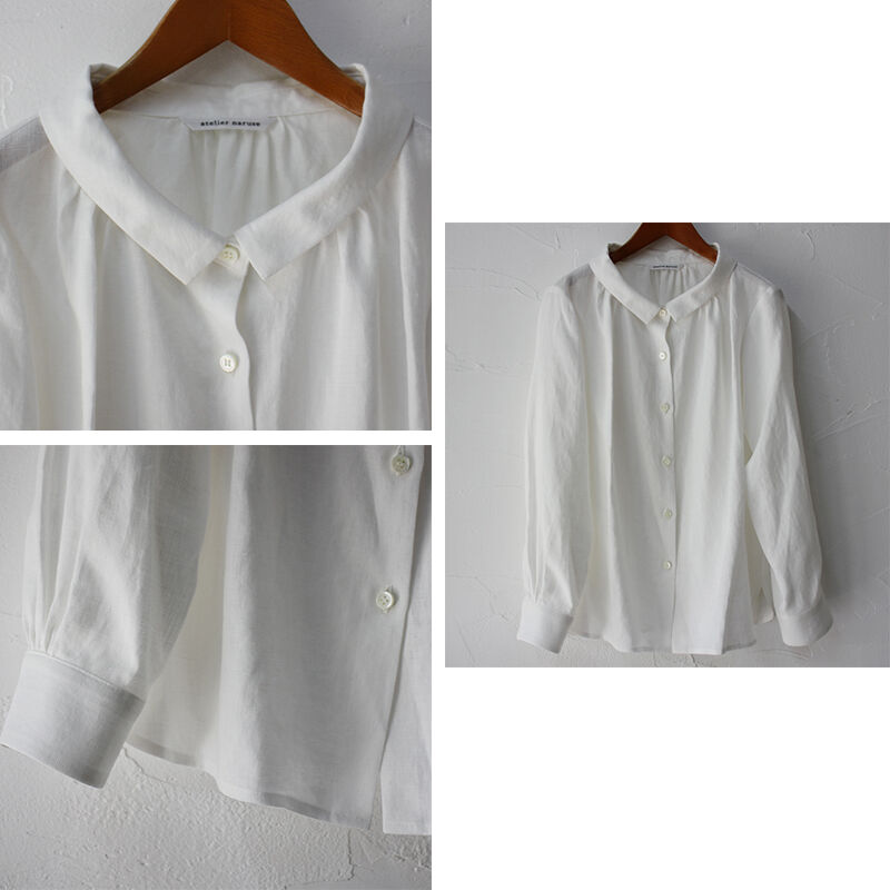atelier naruse アトリエナルセ linen stand-off collar b