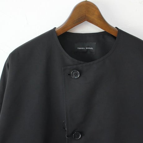 TRAVAIL MANUEL トラバイユマニュアル　コーデュラ60/40クロスボタンブルゾン　#ブラック、オリーブ　【送料無料】