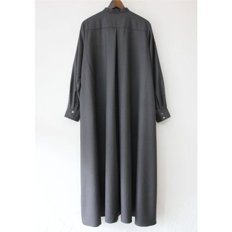 amne アンヌ　GABARDINE cone dress ギャバジンコーンドレス　＃グレープ、チャコール