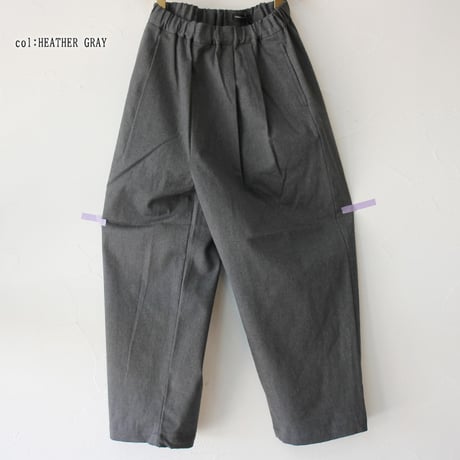 **またまた再入荷** TRAVAIL MANUEL トラバイユマニュアル　コンパクトチノストレッチバームパンツ　#杢グレー、ブラック