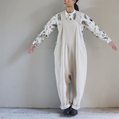 atelier naruse アトリエナルセ cotton wool overalls-pants コットンウールオーバーオール