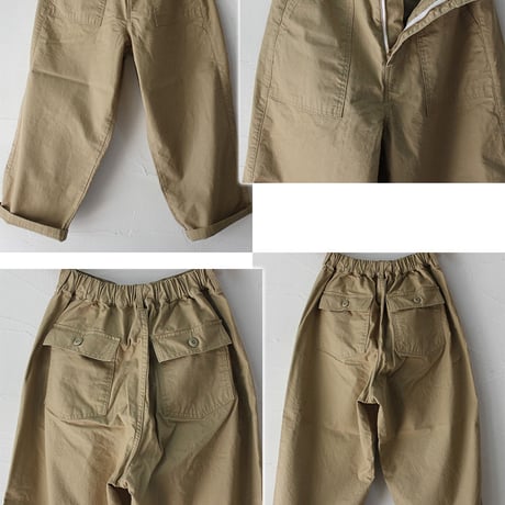 **またまた再入荷** sasanqua by trees サザンカ　US ARMY FATIGUE PANTS ファティーグパンツ　#オリーブ、ベージュ、ブラック　【送料無料】