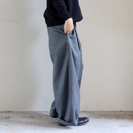 ASEEDONCLOUD アシードンクラウド　Cordura wool HandWerker wide trousers　ハンドベイカーワイドトラウザー　【送料無料】