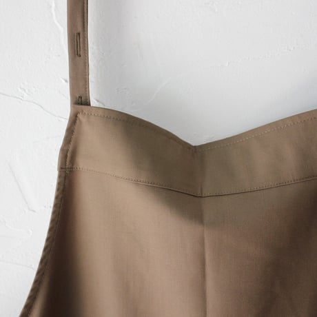 maomade マオメイド　T/Rサロペット　#カーキブラウン、ブラック