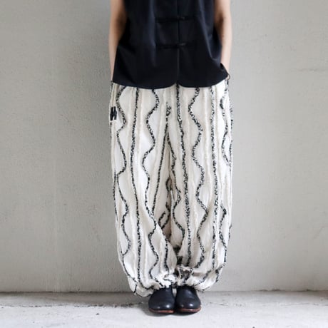 ASEEDONCLOUD アシードンクラウド　Festival cloth Kafusho trousers ＃off white　【送料無料】
