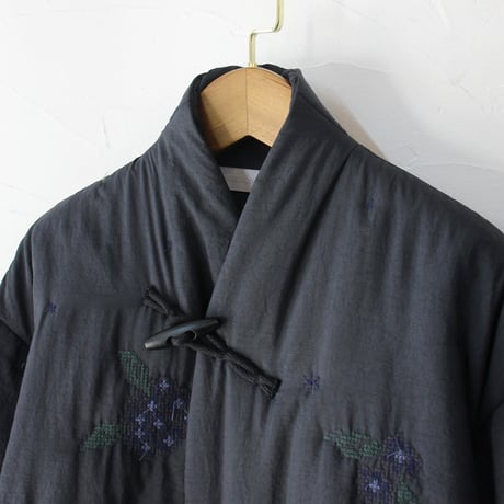 ASEEDONCLOUD アシードンクラウド　Sankayo embroidery quilt jacket #navy