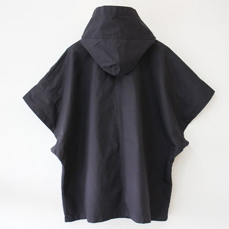 homspun ホームスパン　コットンリップストップポンチョ　#ネイビー　【送料無料】