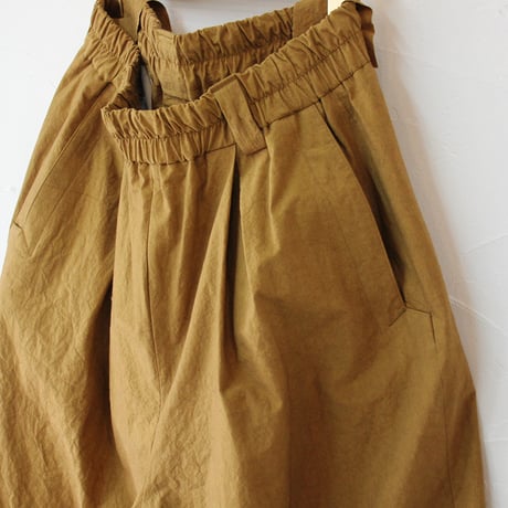 atelier naruse アトリエナルセ　コットンガウチョパンツ　cotton gaucho pants　#キャメル、チャコール　【送料無料】